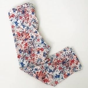 NWT Dot Dot Smile Patriotic Leggings